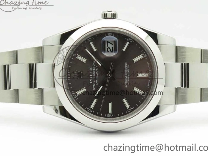 DateJust Best Dial Gray BP Sticks on 126334 41mm Bracelet Makers 1:1 SS Oyster II Edition 0808